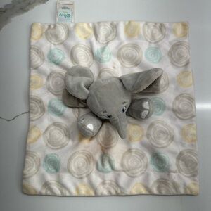 Disney Dumbo Lovey Gray Elephant Security Blanket Grey Soft Baby Toy